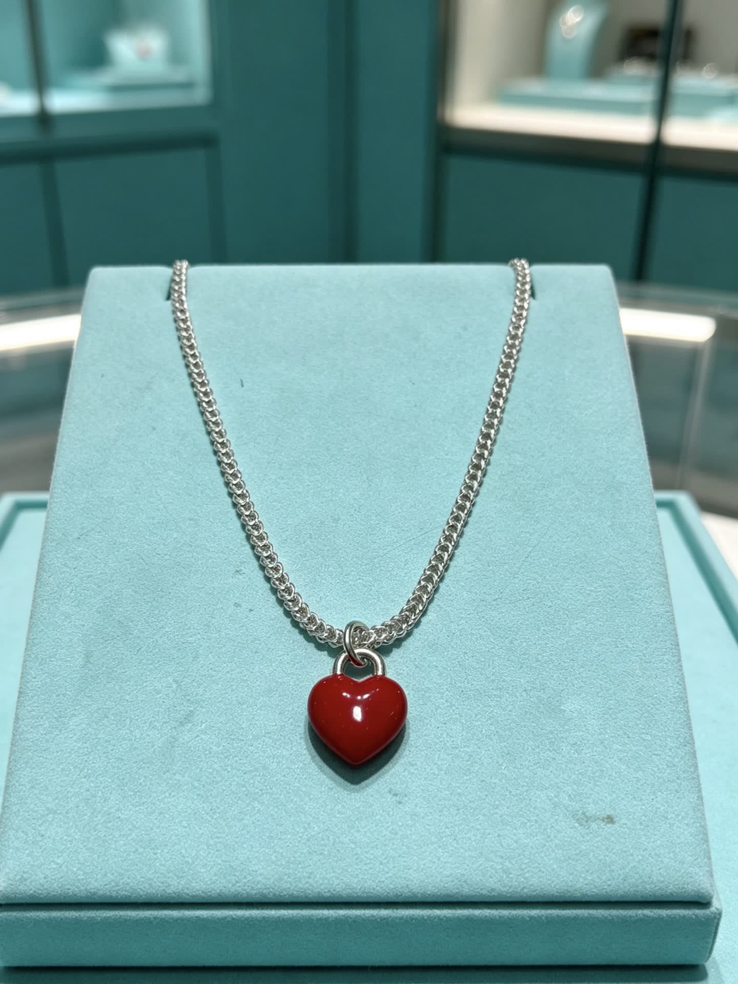 Tiffany & Co. Heart Charm Necklace
